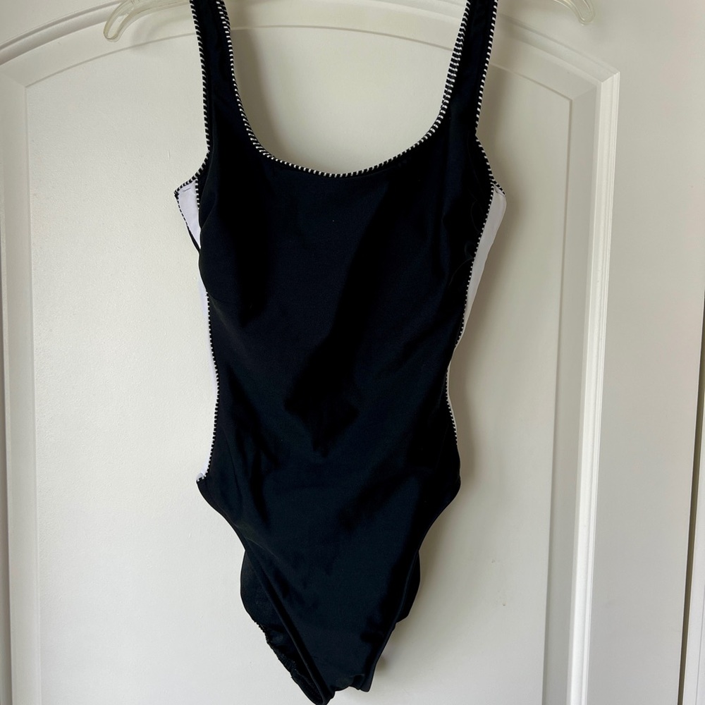 Miraclesuit Black and White One-Piece Swimsuit